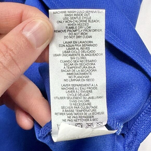 Chicago Cubs Jersey Youth L (14/16) Royal Blue Full-button Replica MLB Baseball - Picture 7 of 8